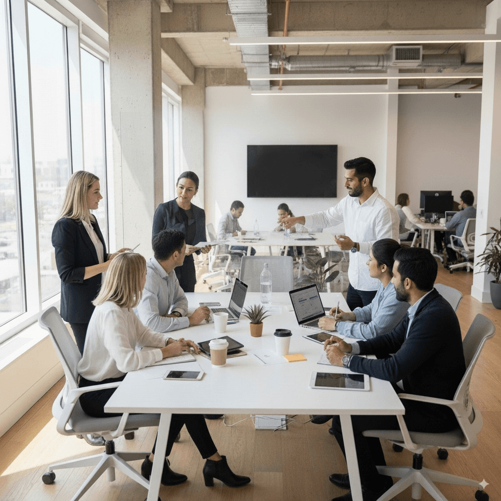 Professional working on MVP development