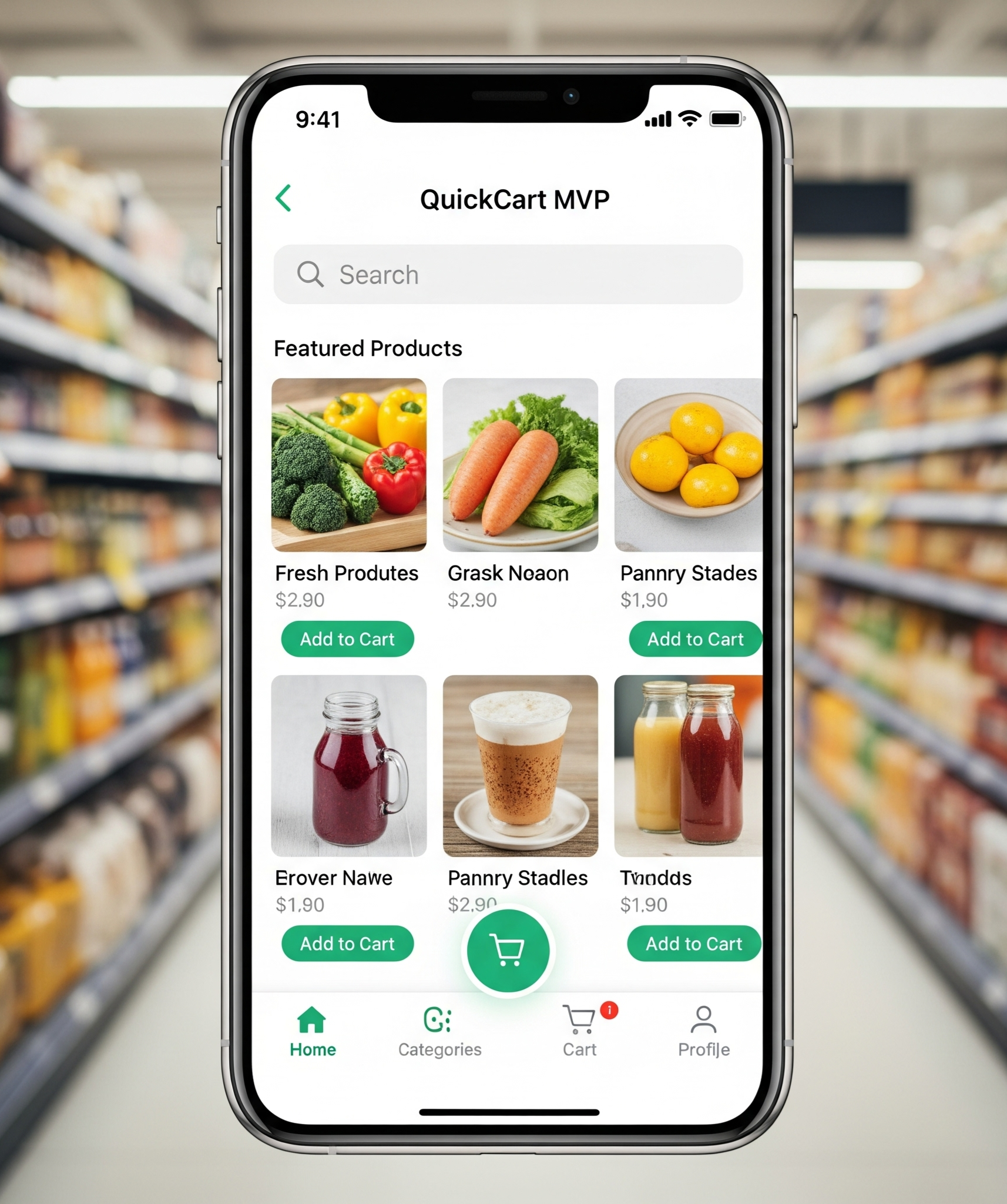 QuickCart MVP project showcase